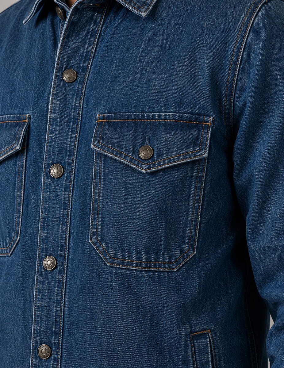 Camisola de doble manga, detalle de refuerzo